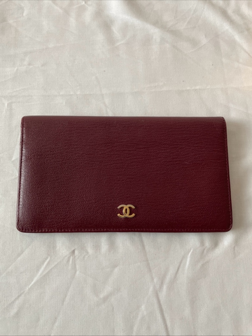 Chanel Leather Bifold Long Wallet